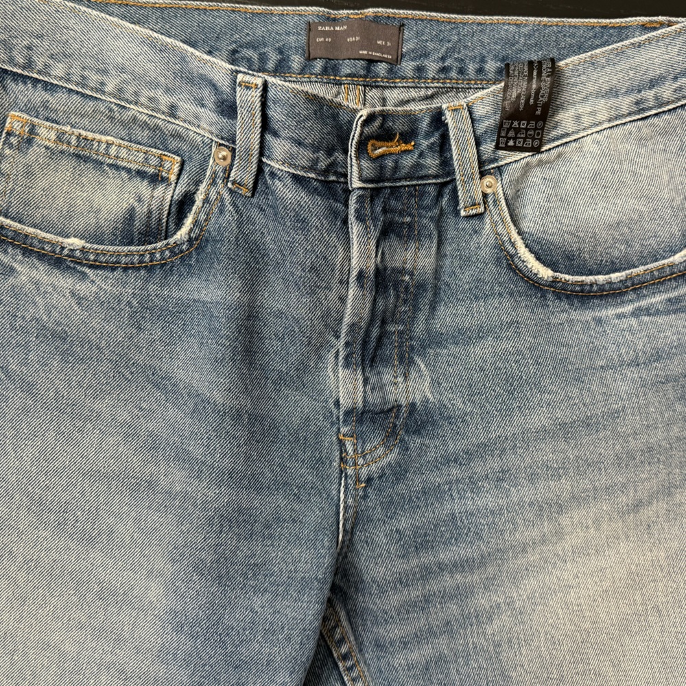 Zara men’s blue jeans